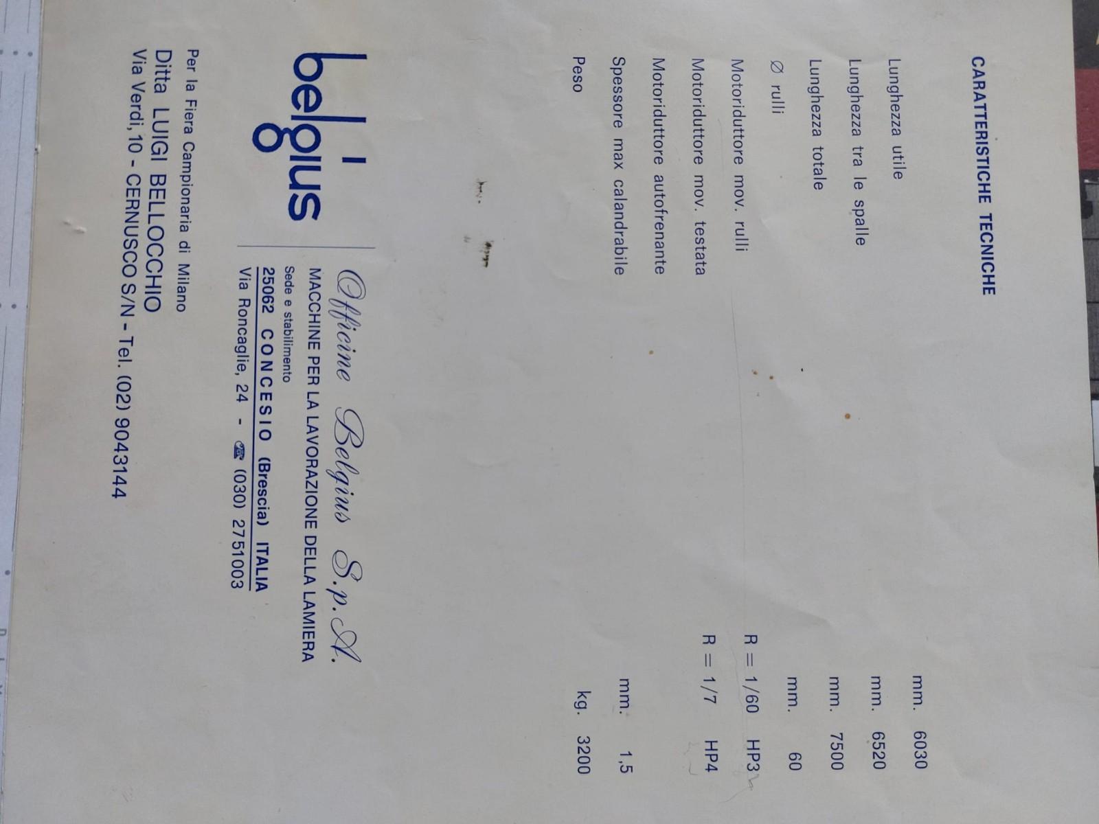 PRESSA PIEGATRICE BELGIUS 60CL 60