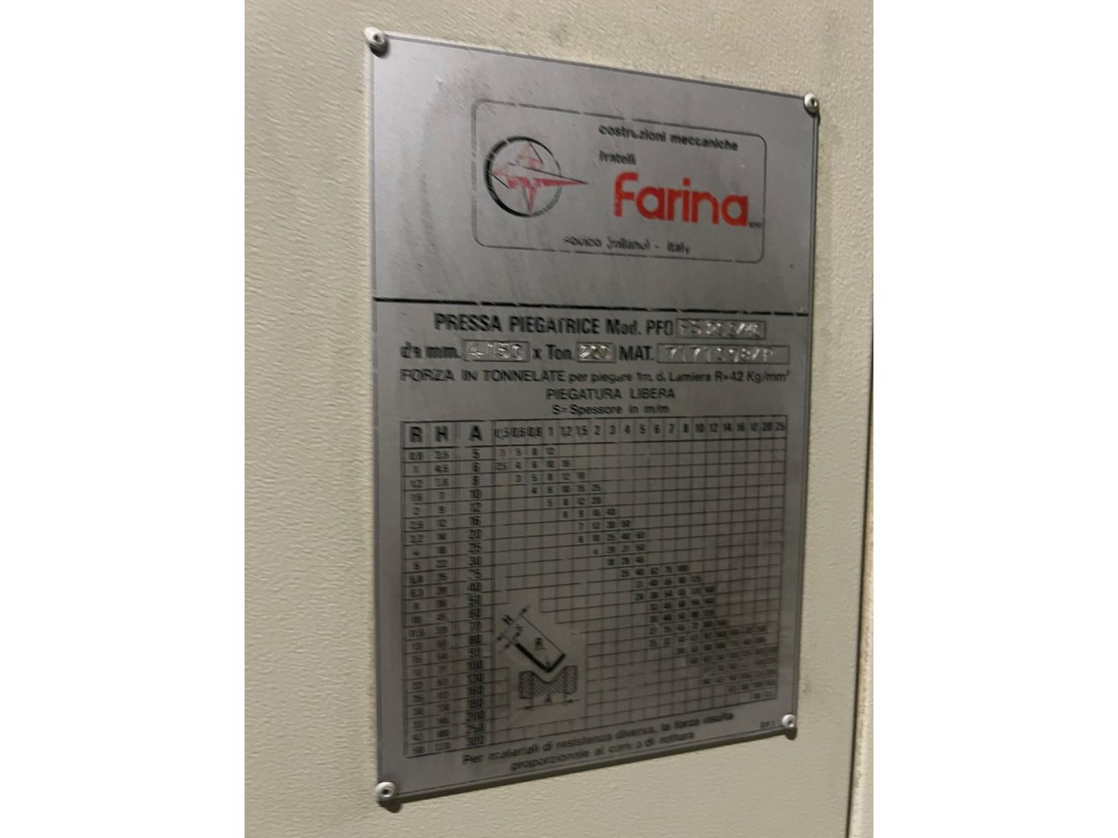 PRESSA PIEGATRICE FARINA TIPO 200/40