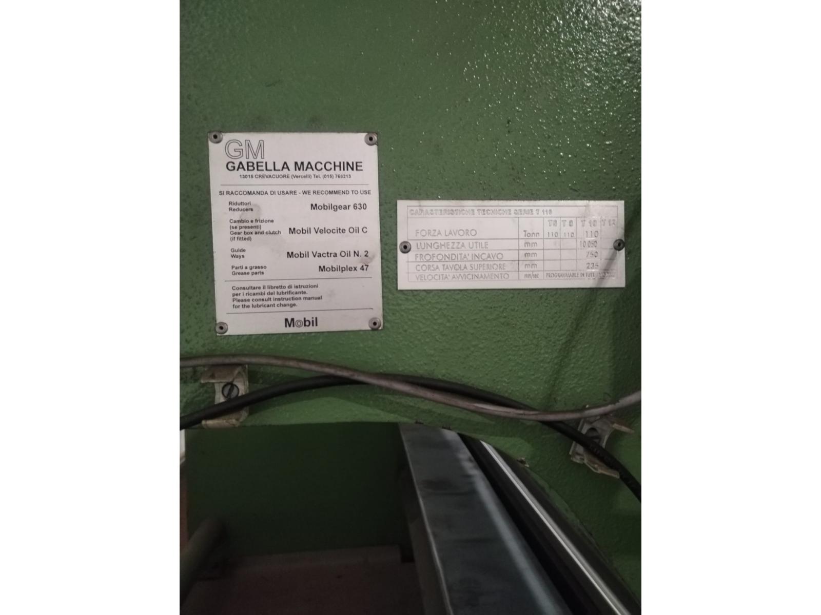 PRESSA PIEGATRICE GABELLA 10000 MM