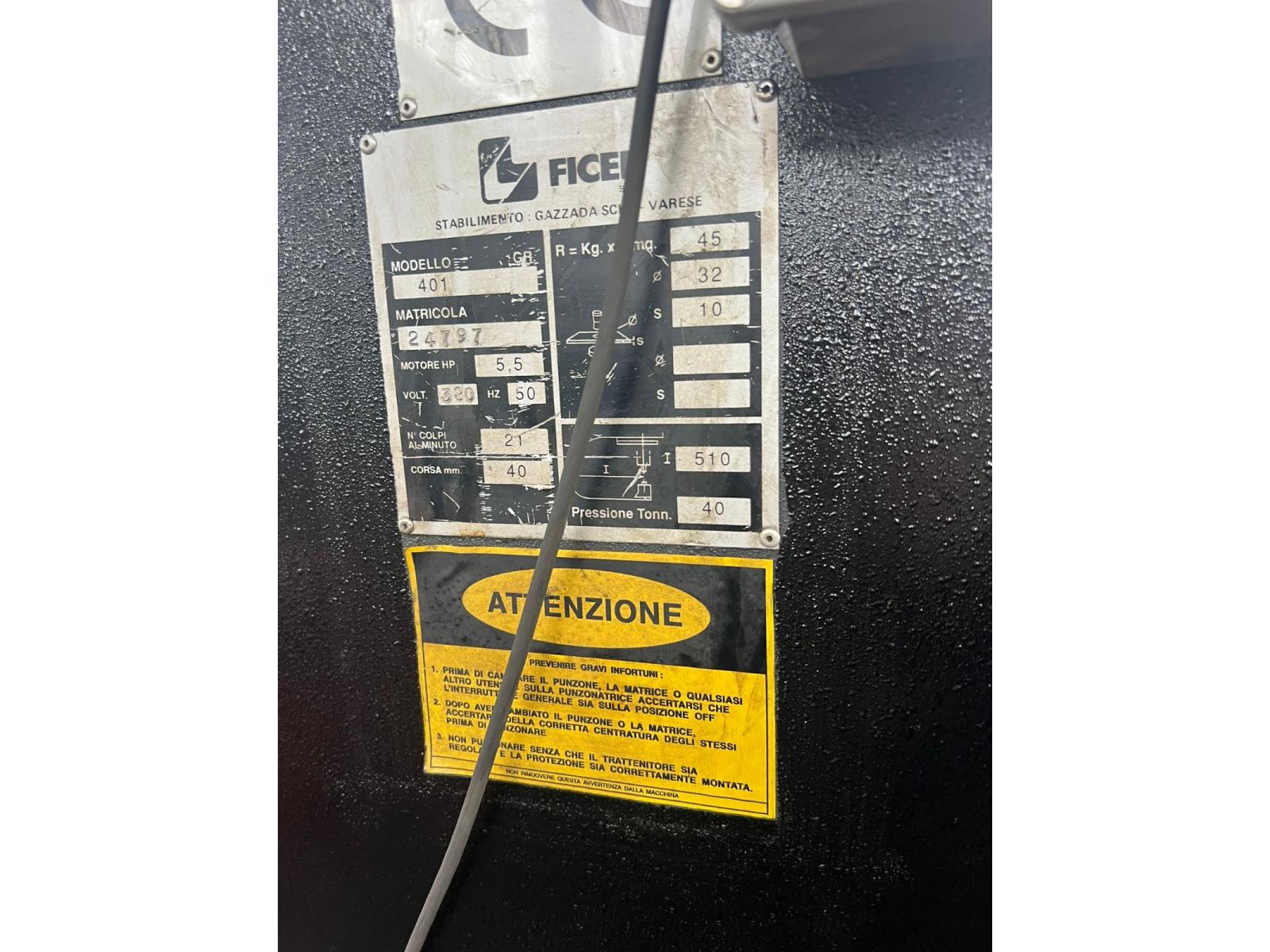 PUNZONATRICE FICEP MODELLO 401