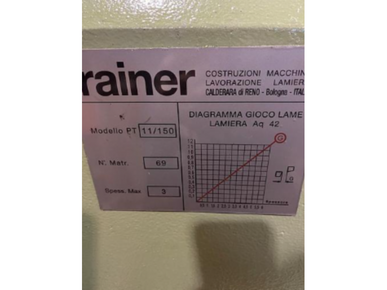 SCANTONATRICE RAINER ANGOLO FISSO+ PUNZONATRICE 150X3