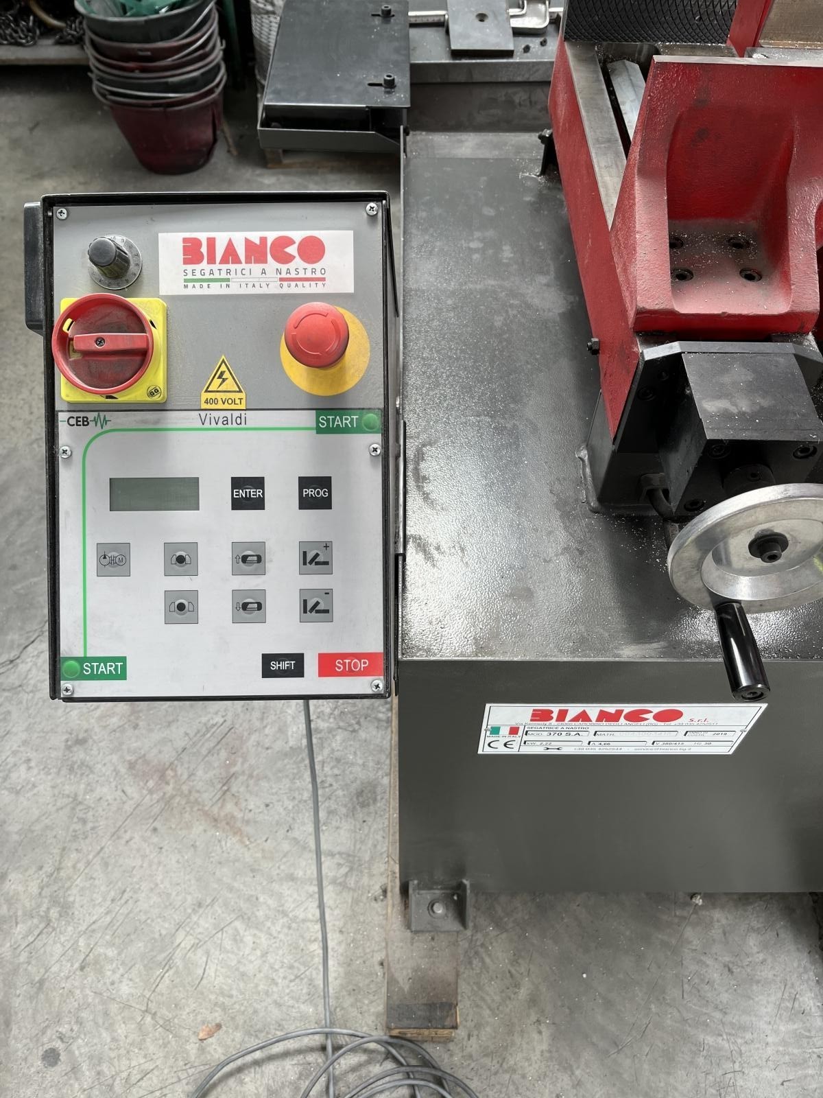 segatrice orrizzontale semi automatica 370 SA DV anno 2019 usata pochissimo BIANCO 370 SA DV