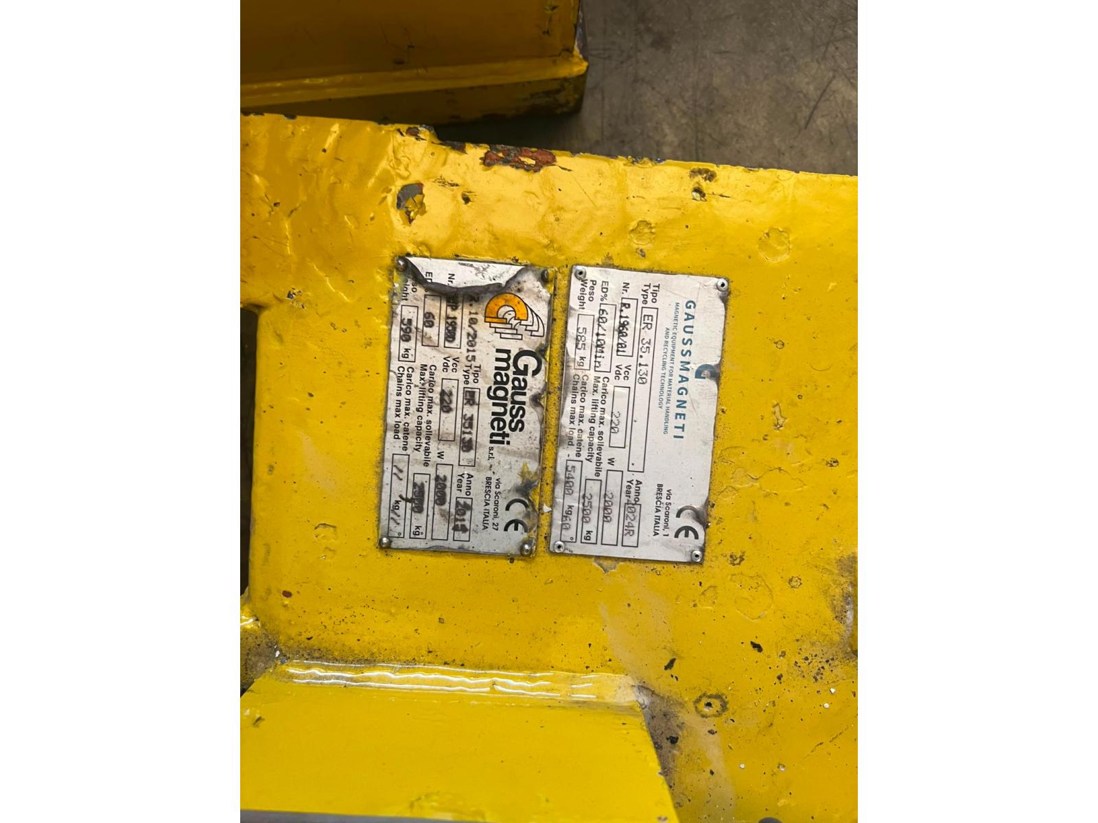 Sollevatore magnetico 10 ton