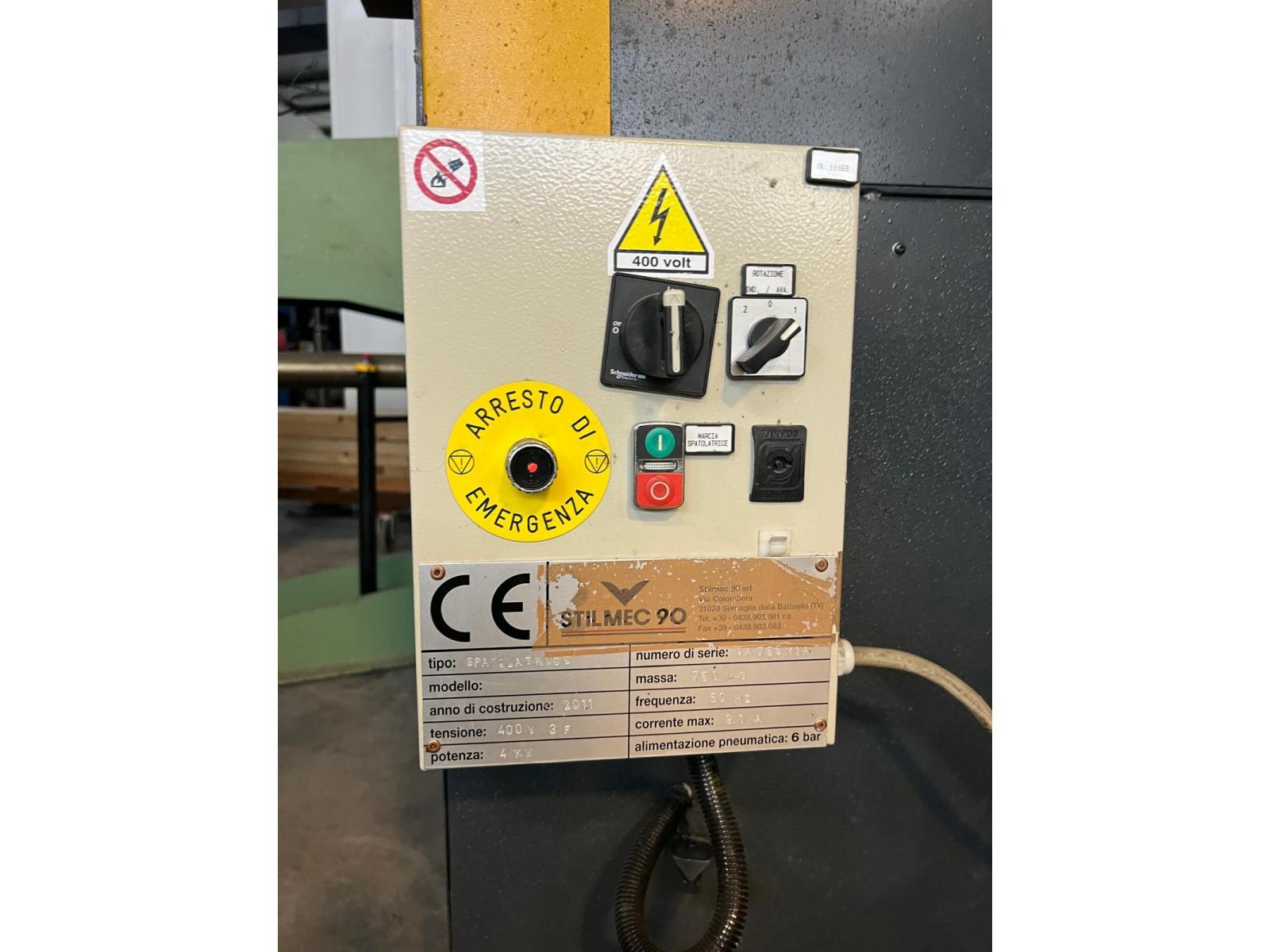 Spatolatrice STILMEC 90 , Allarga il piatto, anno 2011