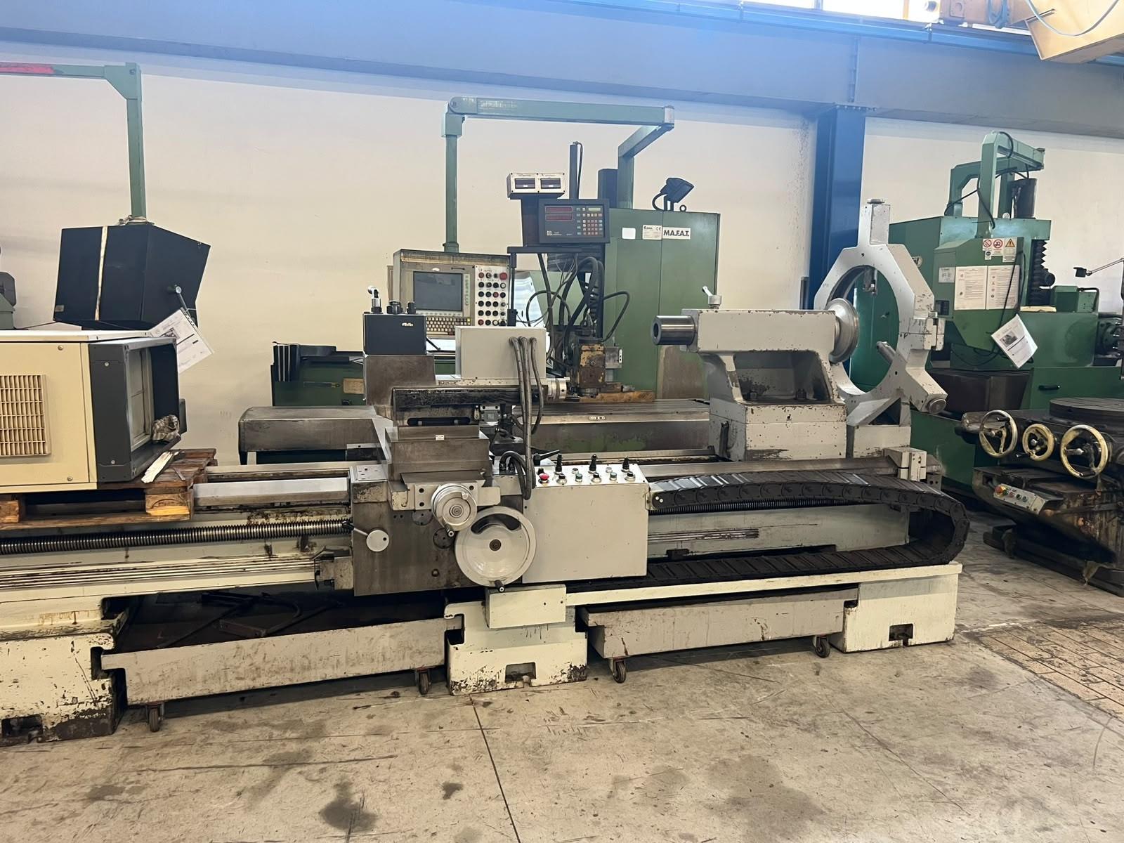 Tornio parallelo 5000 x diametro 1200mm foro 160mm