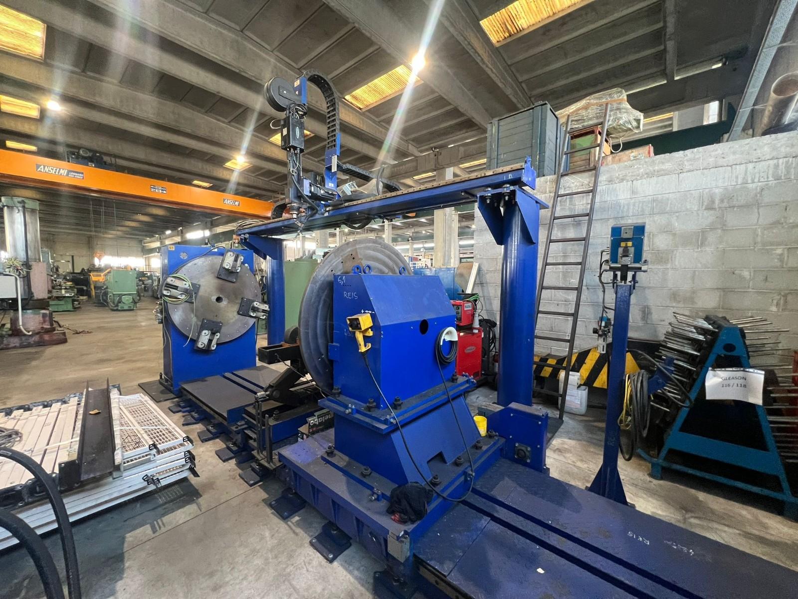 TRAVI DI SALDATURA REIS CON POSIZIONATORE E SALDATRICE