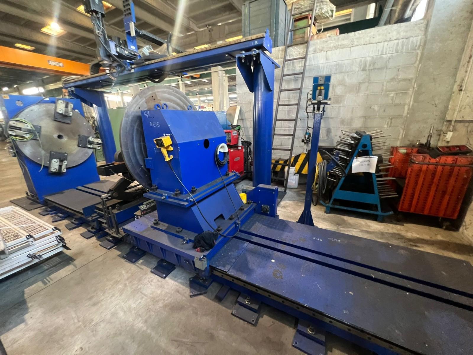 TRAVI DI SALDATURA REIS CON POSIZIONATORE E SALDATRICE