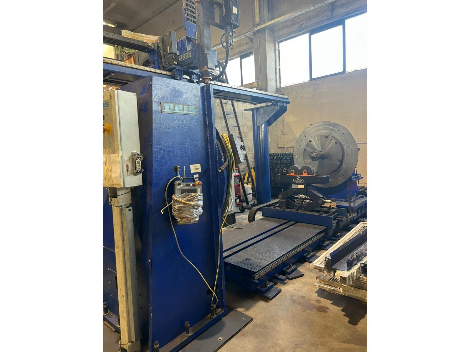 TRAVI DI SALDATURA REIS CON POSIZIONATORE E SALDATRICE